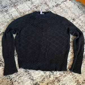 Cropped black sweater!